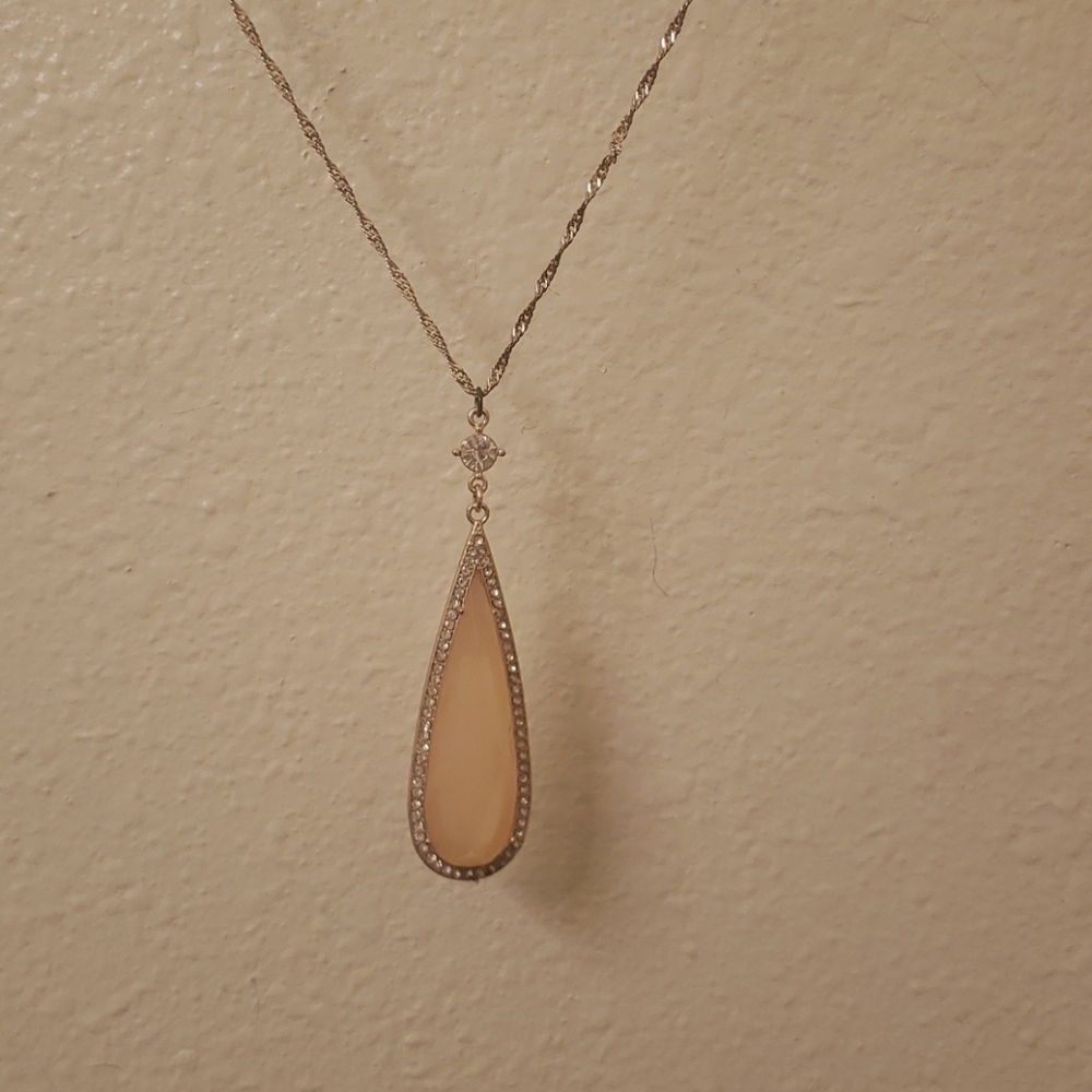 Long gem necklace